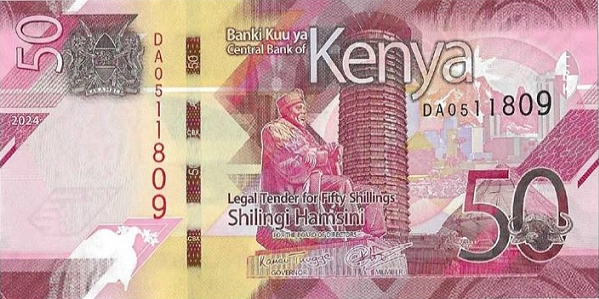 (607) ** PNew (PN52b) Kenya - 50 Shilingi (2024)